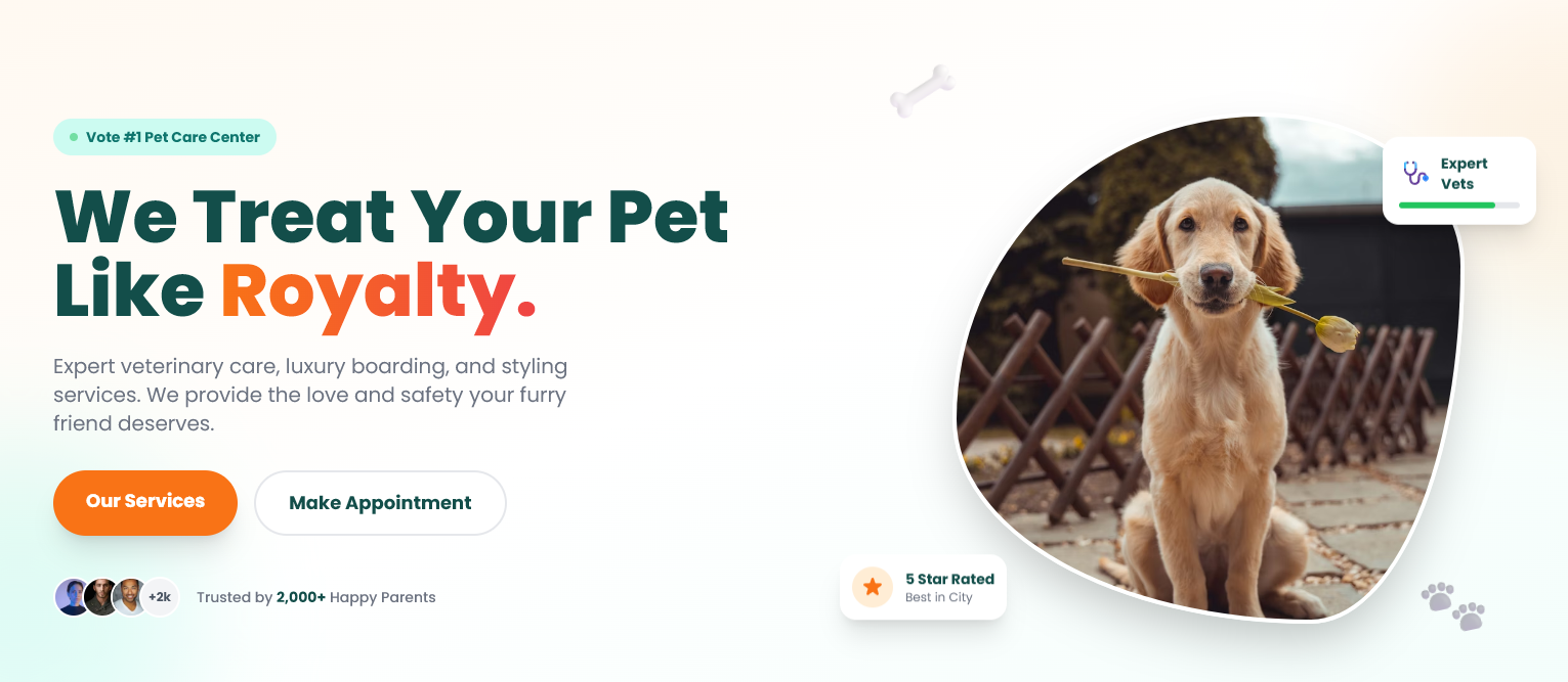 Pawier pet shop website